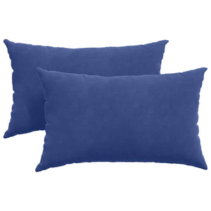 vidaXL Sofa Cushions 2 pcs Police Blue 50 x 30 cm Corduroy