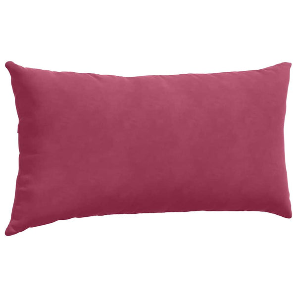 Sofakissen 2er Set Weinrot Cord 80x40 cm