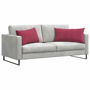 Sofakissen 2er Set Weinrot Cord 80x40 cm
