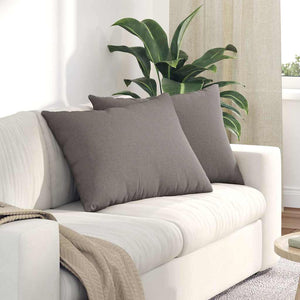 Sofakissen 2er Set Taupe 70x50 cm