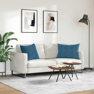 vidaXL Sofa Cushions 2 pcs Blue 70x50 cm Corduroy