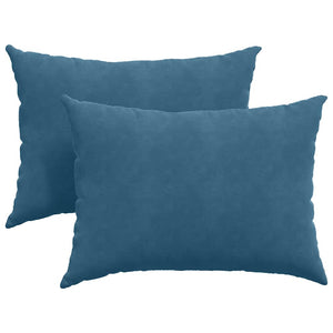 vidaXL Sofa Cushions 2 pcs Blue 70x50 cm Corduroy