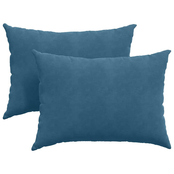 vidaXL Sofa Cushions 2 pcs Blue 70x50 cm Corduroy