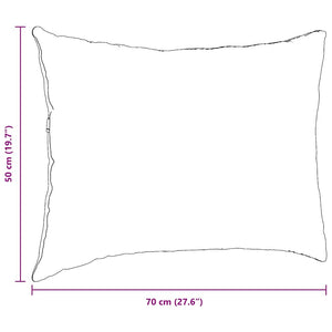 vidaXL Sofa Cushions 2 pcs Blue 70x50 cm Corduroy
