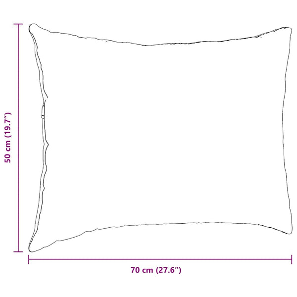 vidaXL Sofa Cushions 2 pcs Blue 70x50 cm Corduroy