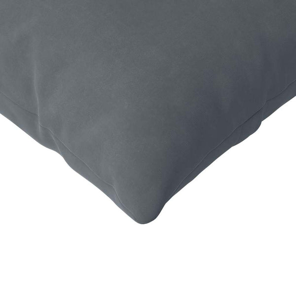 Sofakissen 2er Set Dunkelgrau Cord 200x40 cm