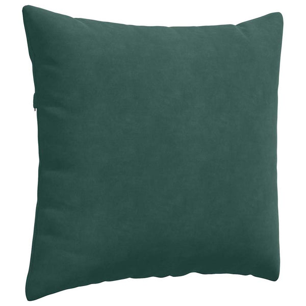 vidaXL Sofa Cushions 2 pcs Dark Green 45 x 45 cm Corduroy