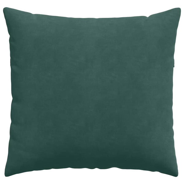 vidaXL Sofa Cushions 2 pcs Dark Green 45 x 45 cm Corduroy