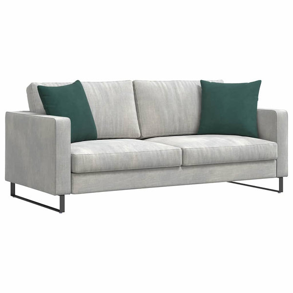 vidaXL Sofa Cushions 2 pcs Dark Green 45 x 45 cm Corduroy