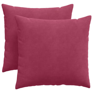 vidaXL Sofa Cushions 2 pcs Wine Red 45 x 45 cm Corduroy