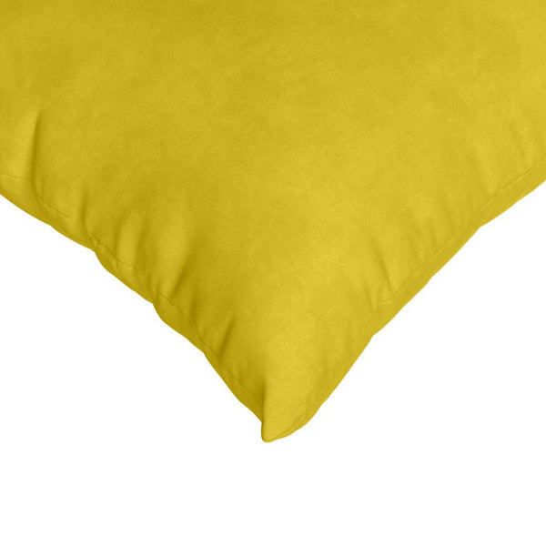 vidaXL Sofa Cushions 2 pcs Yellow 45x45 cm Corduroy