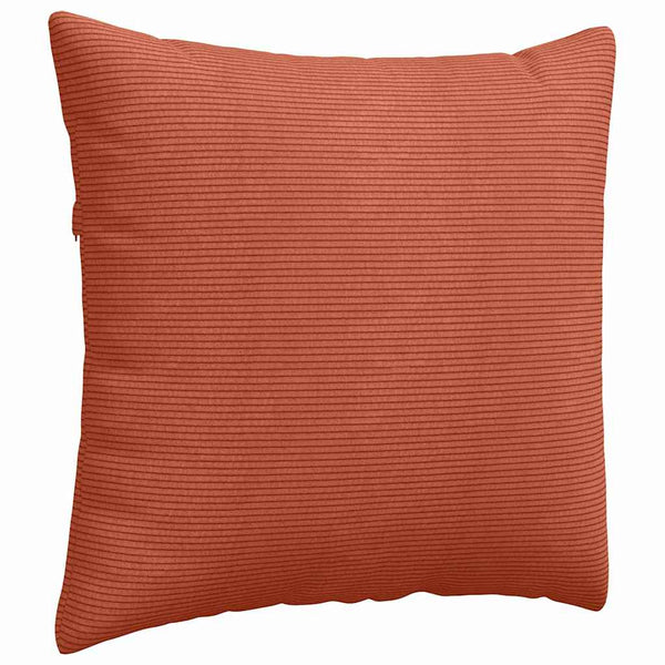 vidaXL Sofa Cushions 2 pcs Red-Orange 45 x 45 cm Corduroy