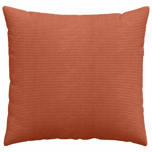 vidaXL Sofa Cushions 2 pcs Red-Orange 45 x 45 cm Corduroy