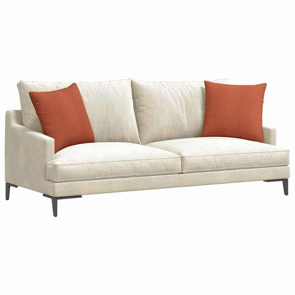 vidaXL Sofa Cushions 2 pcs Red-Orange 45 x 45 cm Corduroy
