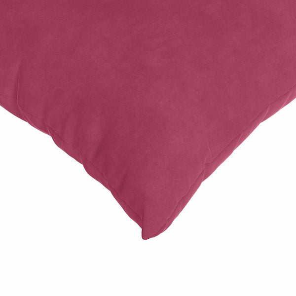 Weinrote Cord Sofakissen 80x80 cm - 2er Set