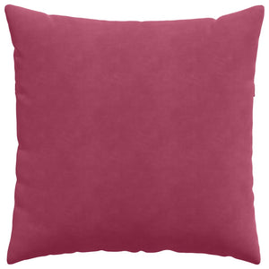 Weinrote Cord Sofakissen 80x80 cm - 2er Set