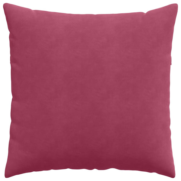 Weinrote Cord Sofakissen 80x80 cm - 2er Set
