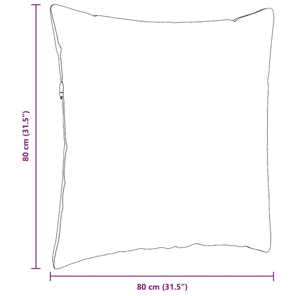 Weinrote Cord Sofakissen 80x80 cm - 2er Set