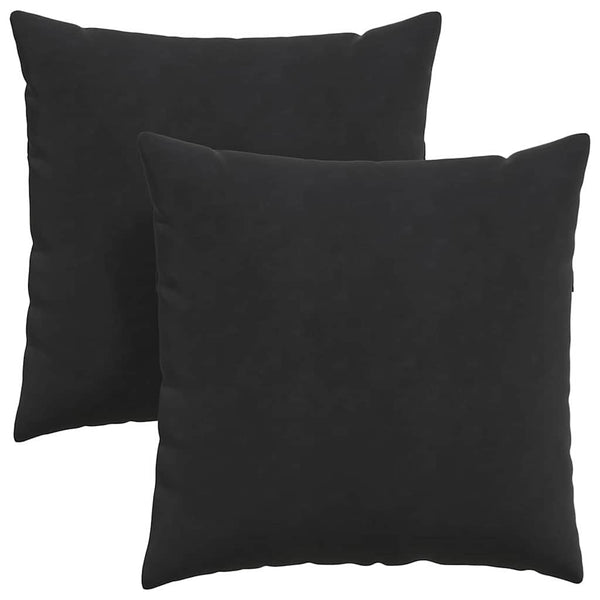Sofakissen Set Schwarz Cord 80x80cm