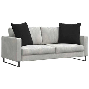Sofakissen Set Schwarz Cord 80x80cm