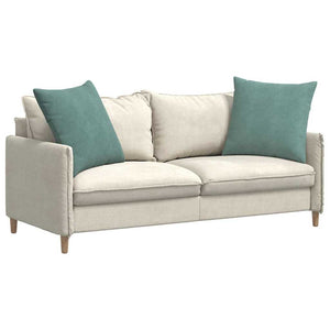 Sofakissen 2er Set, Cord Meergrün 80x80cm