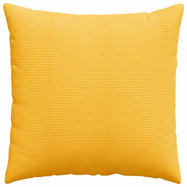 Cord Sofakissen Gelb 80x80cm 2er-Set