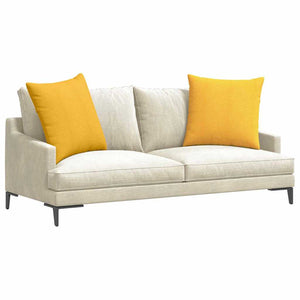 Cord Sofakissen Gelb 80x80cm 2er-Set