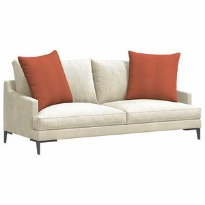 Cord Sofakissen 2er Set Rot-Orange 80x80