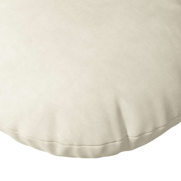 Sitzkissen 2er Set Creme Samt Ø30cm