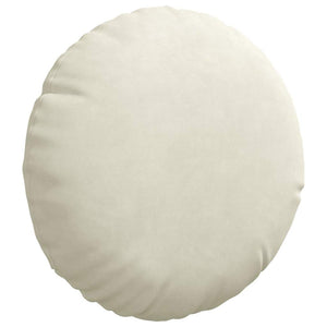 Sitzkissen 2er Set Creme Samt Ø30cm