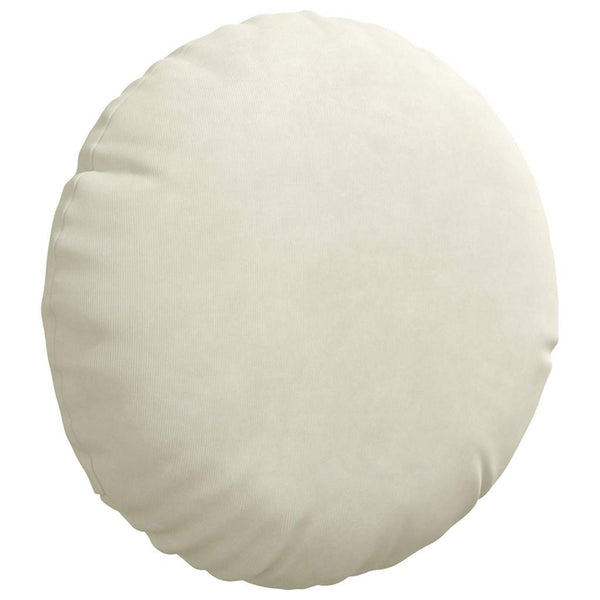 Sitzkissen 2er Set Creme Samt Ø30cm