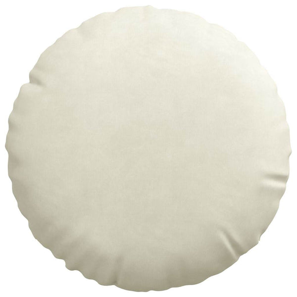 Sitzkissen 2er Set Creme Samt Ø30cm