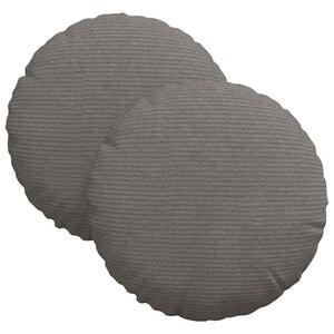Sitzkissen 2er-Set Hellgrau Cord
