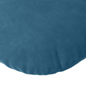Samt Sitzkissen Blau 2er Set Ø 40cm