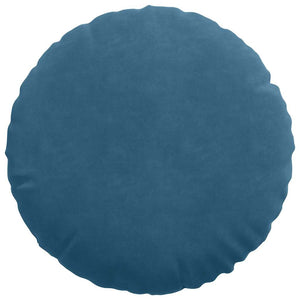 Samt Sitzkissen Blau 2er Set Ø 40cm