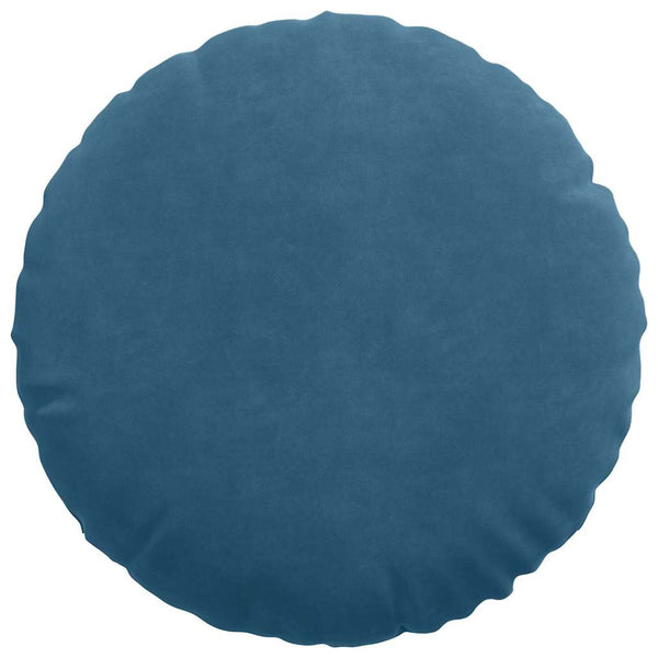 Samt Sitzkissen Blau 2er Set Ø 40cm