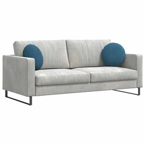Samt Sitzkissen Blau 2er Set Ø 40cm