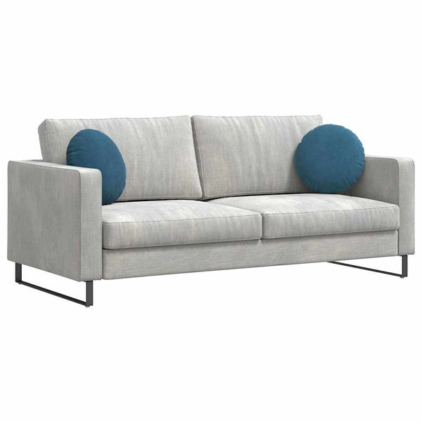 Samt Sitzkissen Blau 2er Set Ø 40cm