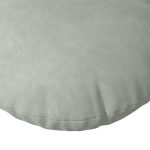 Sitzkissen 2er Set Hellgrau Samt Ø40cm