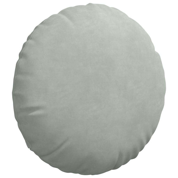 Sitzkissen 2er Set Hellgrau Samt Ø40cm