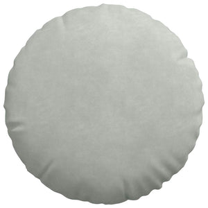 Sitzkissen 2er Set Hellgrau Samt Ø40cm