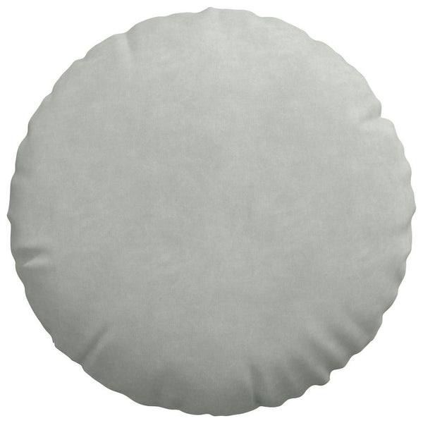 Sitzkissen 2er Set Hellgrau Samt Ø40cm