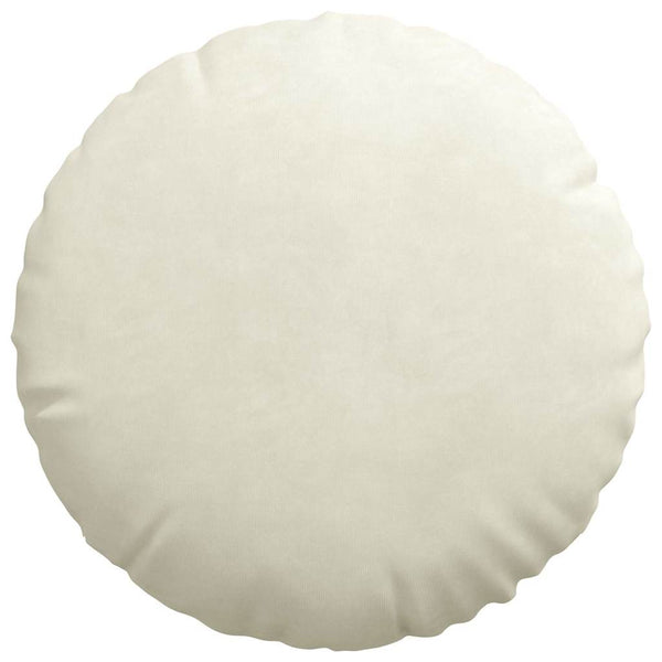 vidaXL Seat Cushion 2 pcs Cream Ø 40 x 13 cm Velvet