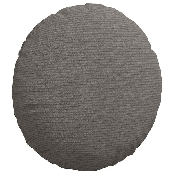 vidaXL Seat Cushions 2 pcs Light Grey Ø 40 cm Corduroy