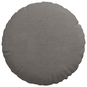 vidaXL Seat Cushions 2 pcs Light Grey Ø 40 cm Corduroy