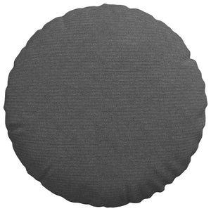 vidaXL Seat Cushions 2 pcs Dark Grey Ø 40 cm Corduroy