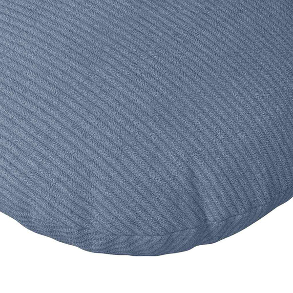 vidaXL Seat cushions 2 pcs Blue Ø 40 cm Corduroy