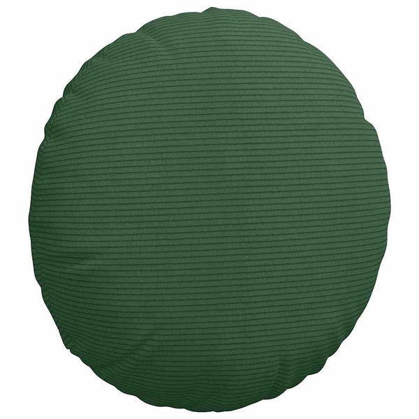 vidaXL Seat Cushions 2 pcs Dark Green Ø 40 cm Corduroy