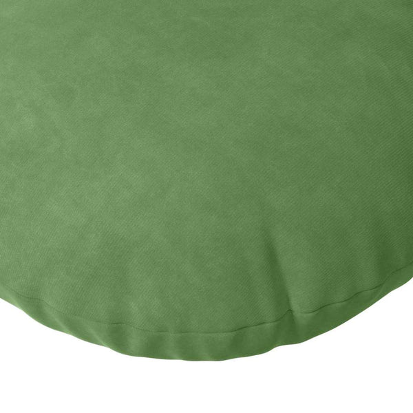 vidaXL Seat Cushions 2 pcs Light Green Ø50 x 19 cm Velvet