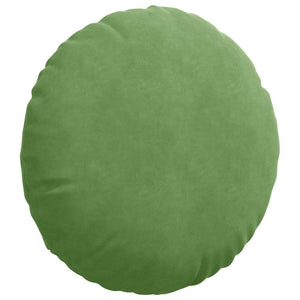 vidaXL Seat Cushions 2 pcs Light Green Ø50 x 19 cm Velvet